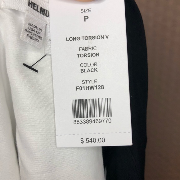 NWT Helmut Lang Long Torsion Vest Sz P - Picture 7 of 9